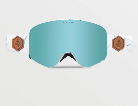 Volcom Odyssey Goggles: White Ice 2024