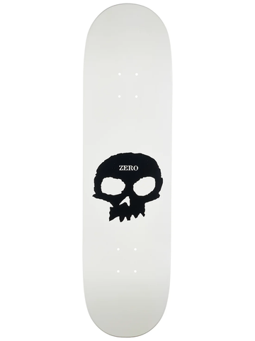 Zero Skateboards: 8.5 Single Skull - White