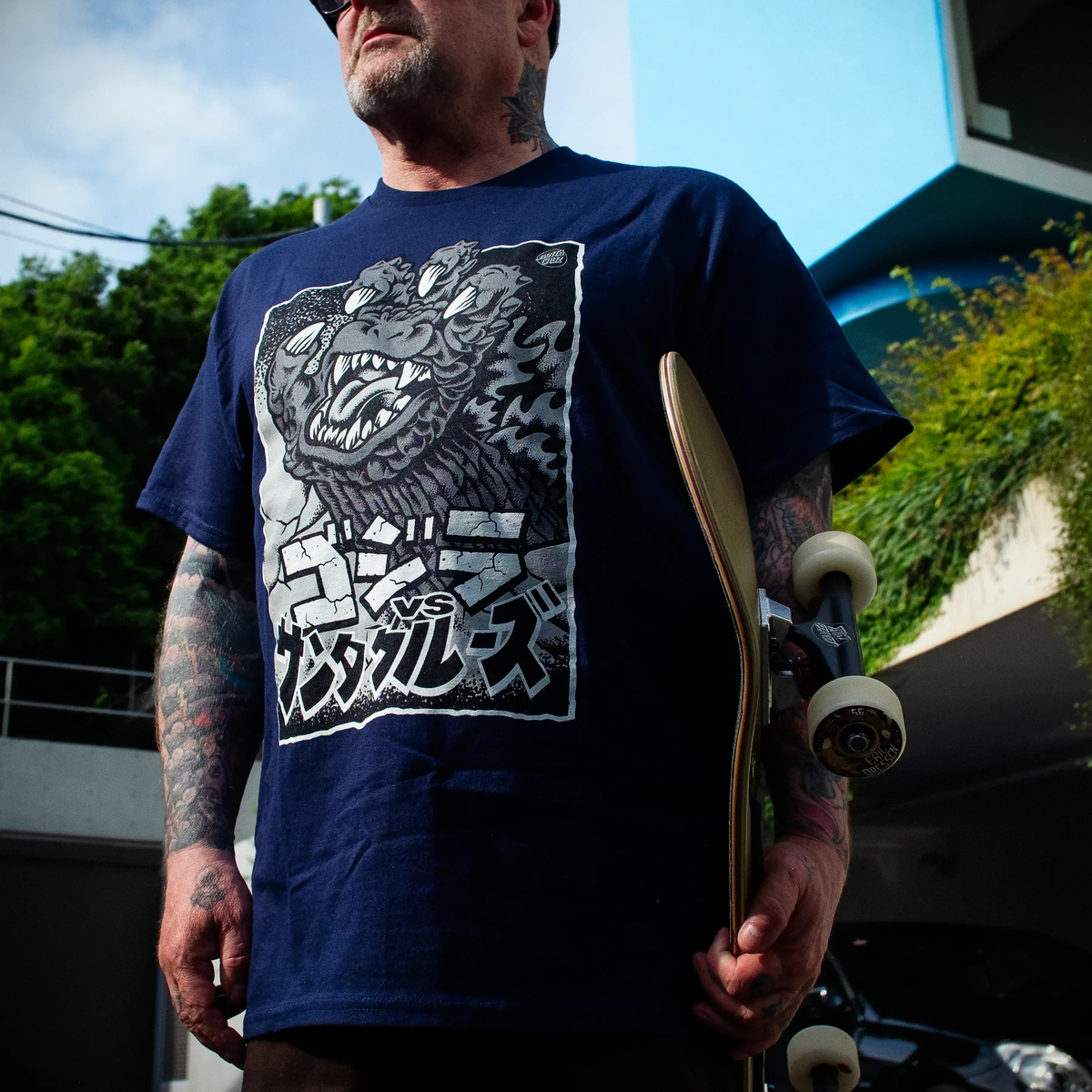 Santa Cruz x Godzilla Hand Front T-Shirt - Navy – Lip Trix Boardshop