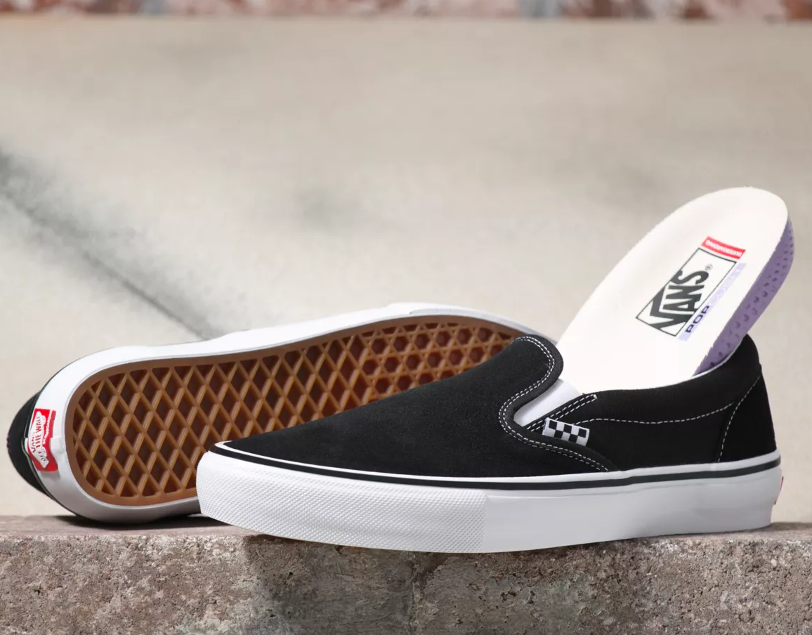 Vans Skate Slip On Black White