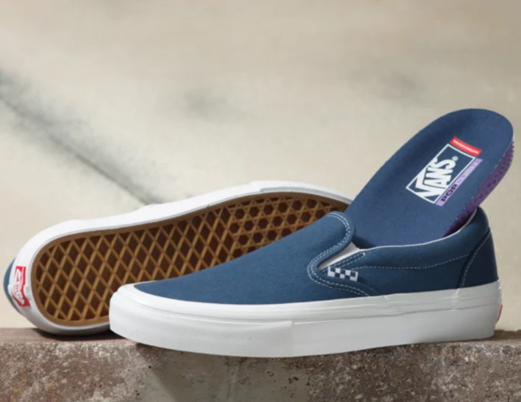 Vans Skate Slip-On - Wrapped Dark Denim – Lip Trix Boardshop