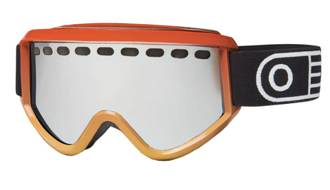 AirBlaster: Pill Air Goggle - Glass Fire-Hot Orange Fade Frame - Amber Chrome