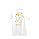 Real Skateboards Cat Scratch Tee White/Gold