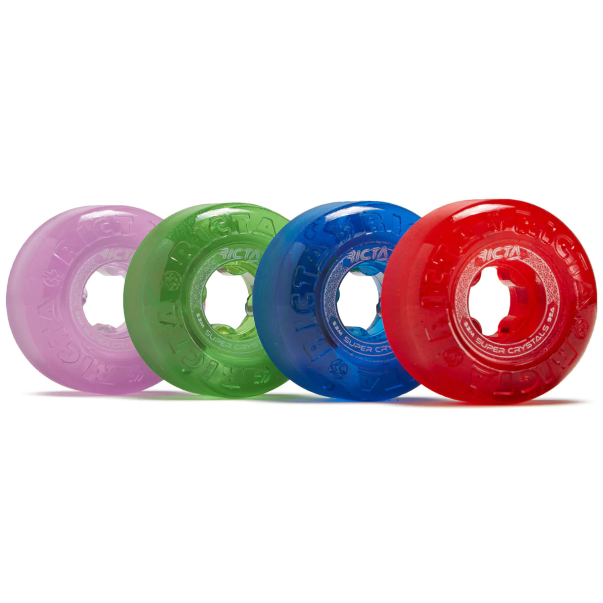 Ricta Super Crystals 95a Roues De Skateboard Violet/vert/bleu/rouge 53 Mm Ricta Super Crystals 95a Roues De Skateboard Violet/vert/bleu/rouge 53 Mm