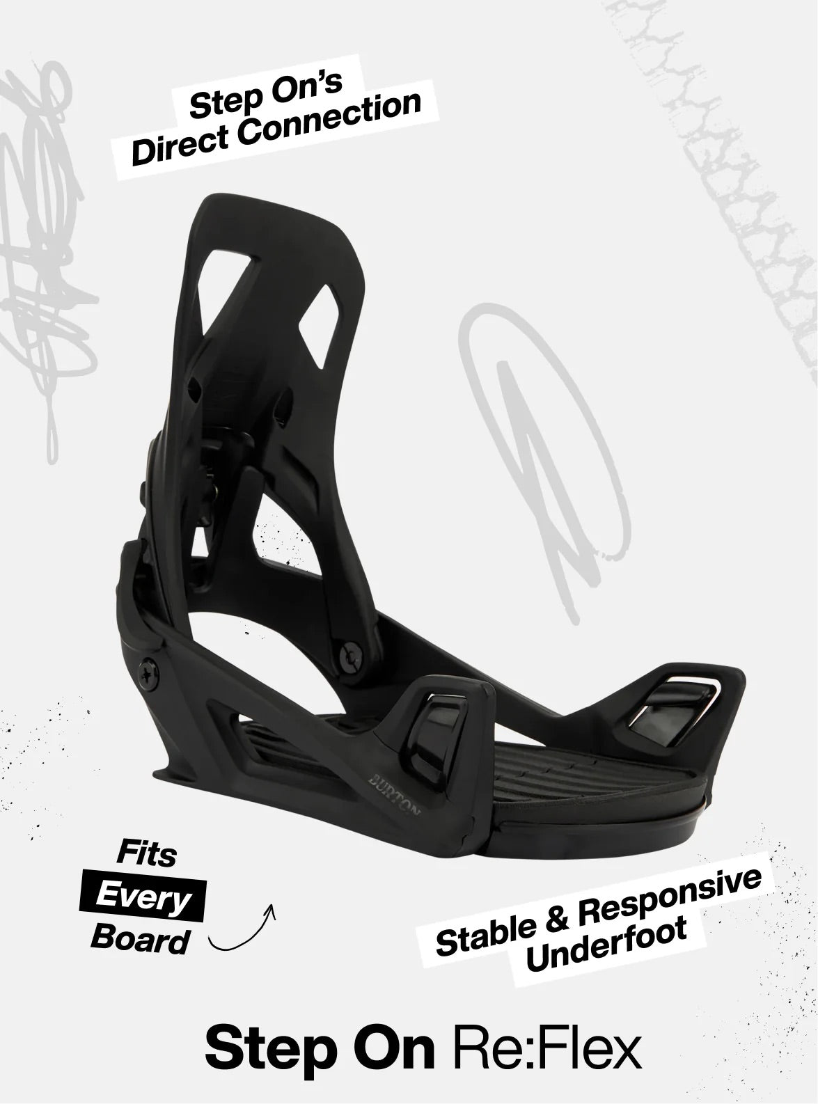 Burton: Men's STEP ON Bindings - Black