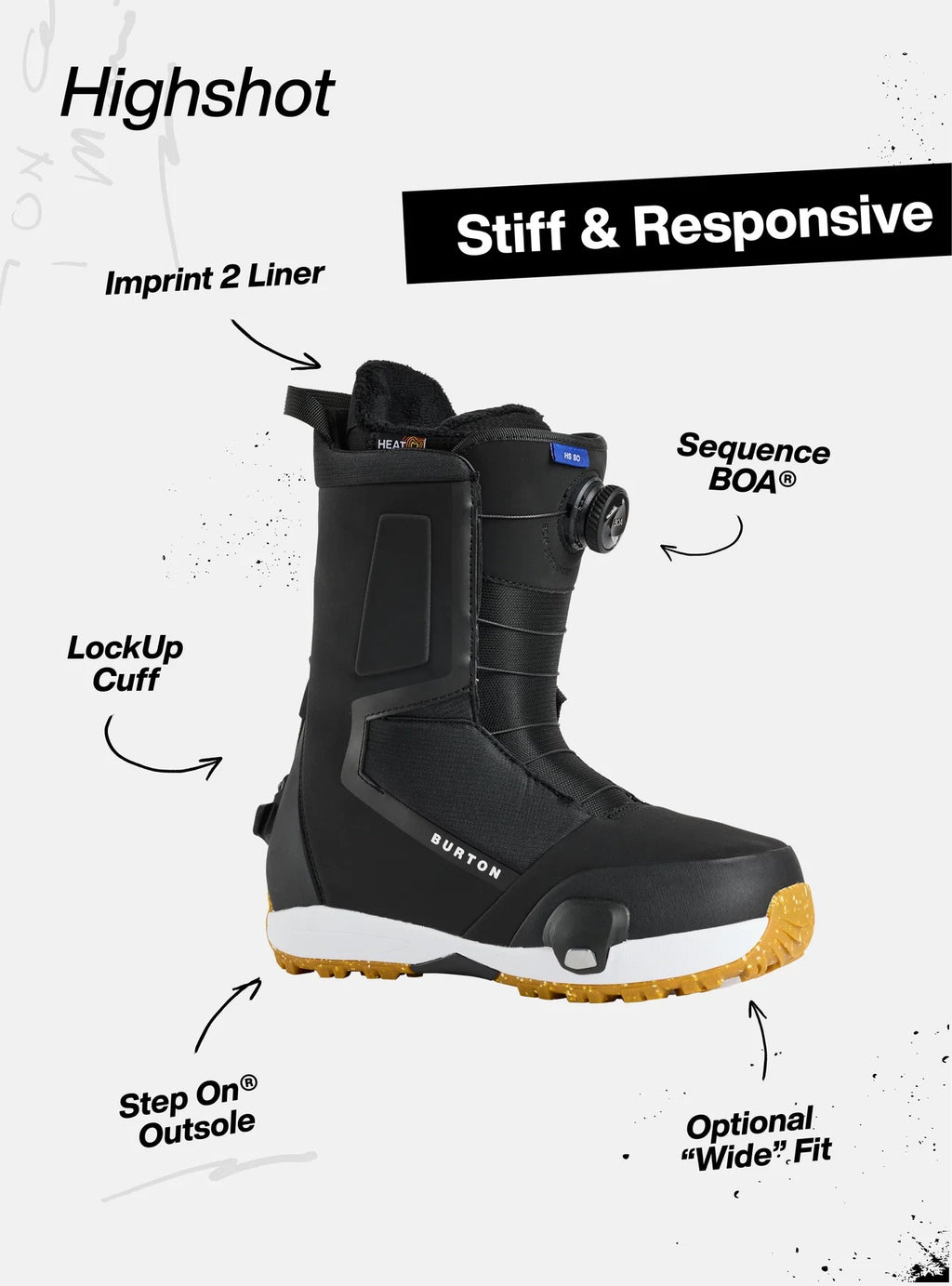 Burton: 2027 Mens Highshot Step On- Black