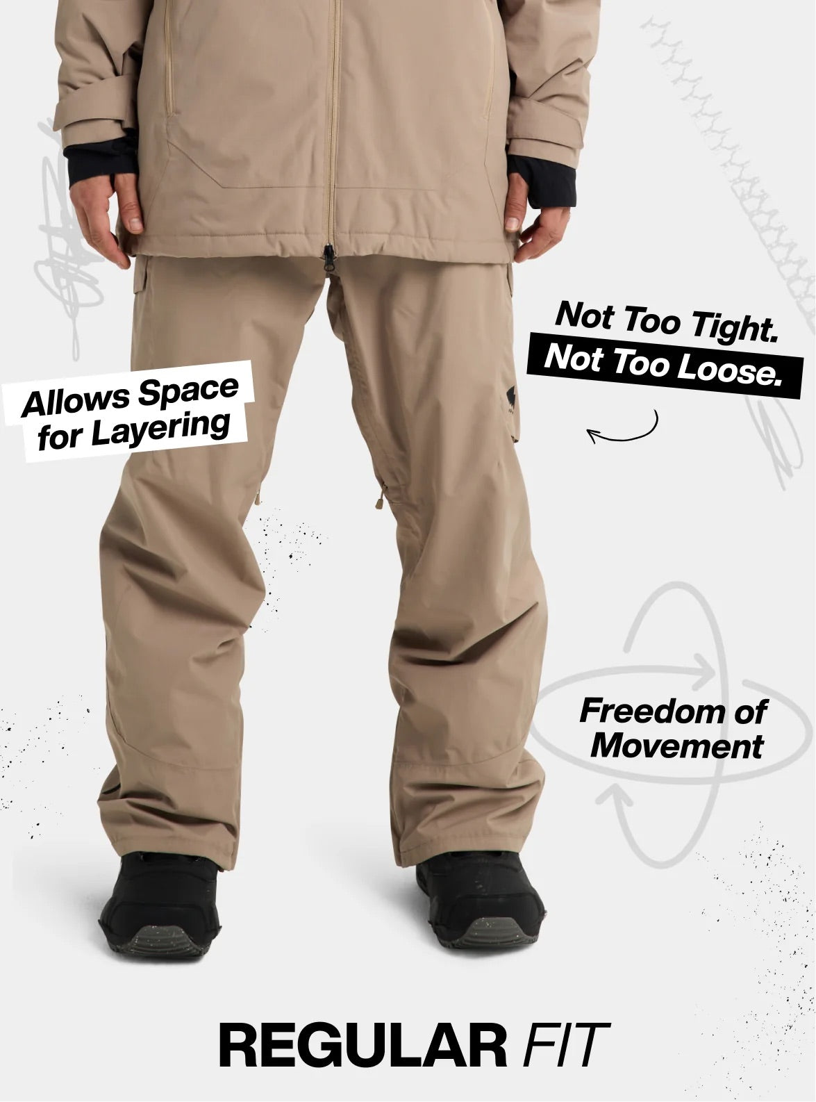 Burton: Men's Reserve 2L 3-In-1 Pants - True Black