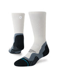 Stance Socks: Pace Light Crew - Light Grey