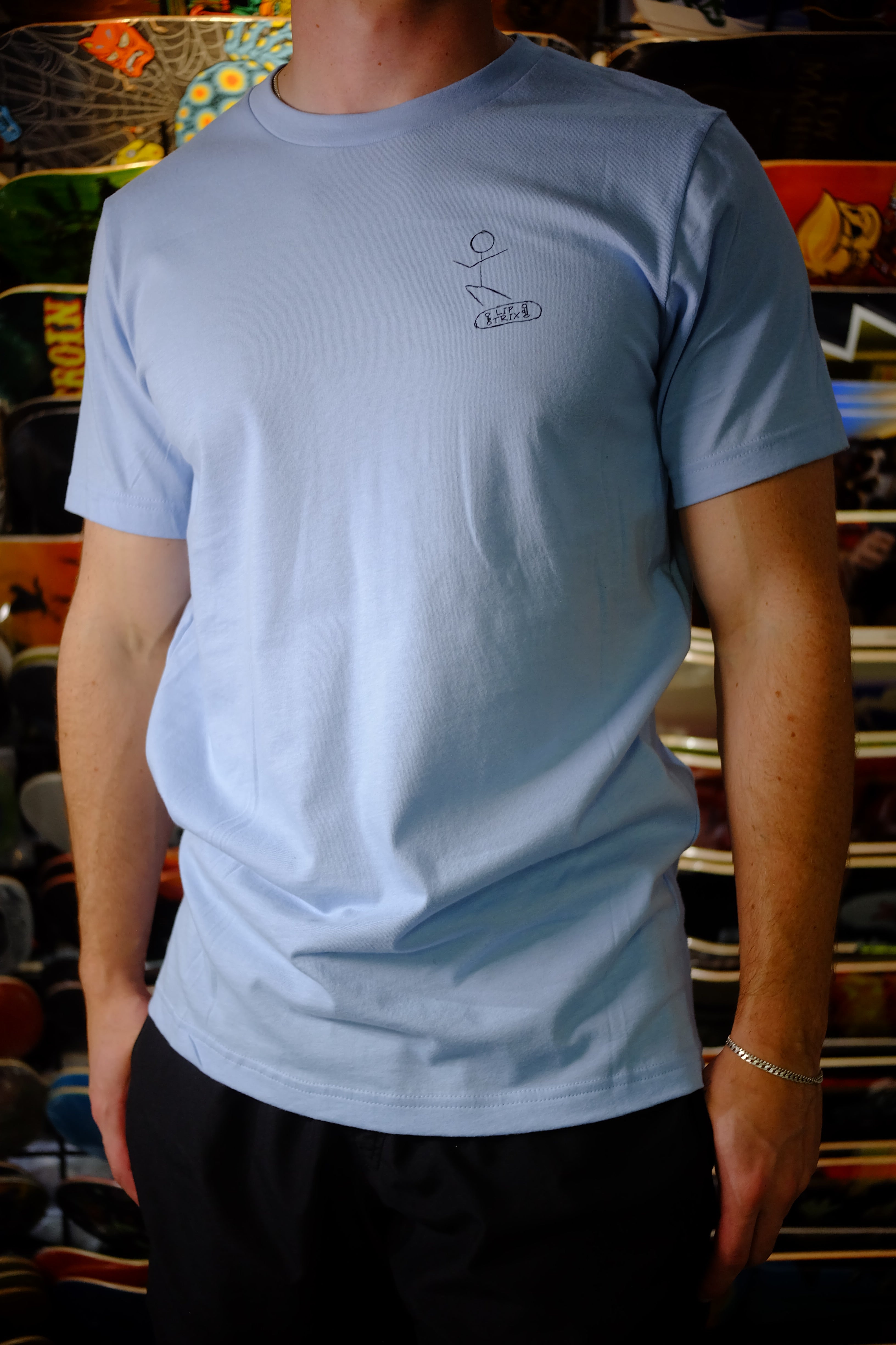 Lip Trix:  Stick Figure Logo Tee - Assorted Colors