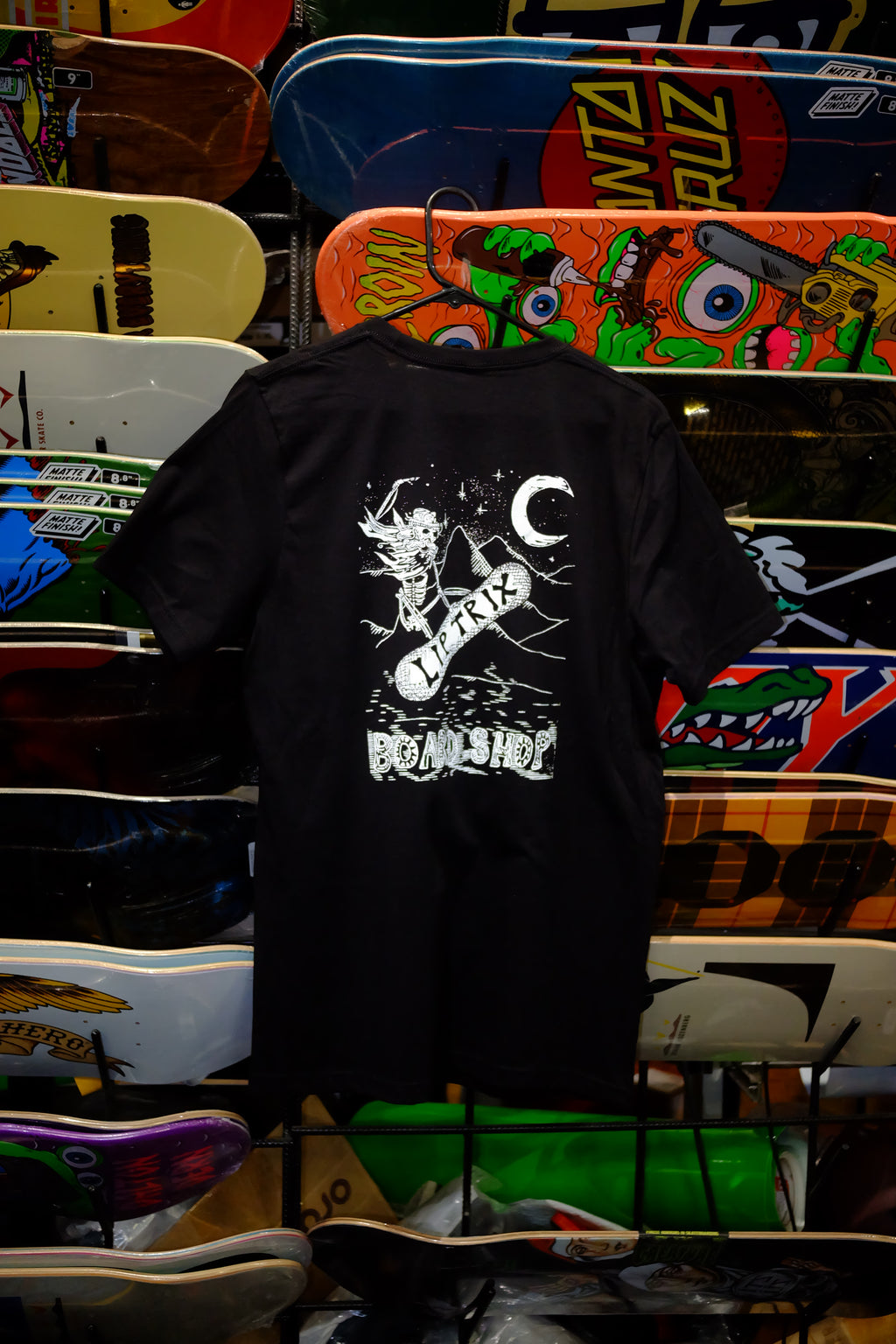 Lip Trix Shop Tee - Woodcut Logo