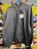Lip Trix Boardshop: Circle Logo Zip Up Hoodie - Black