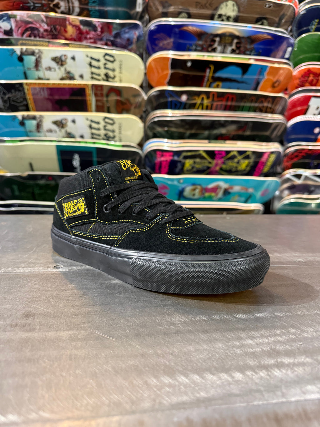 Vans Skate Half Cab - Black/Mustard