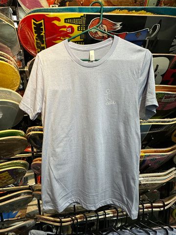 Lip Trix Shop Tee - Stick Figure Logo - Baby Blue