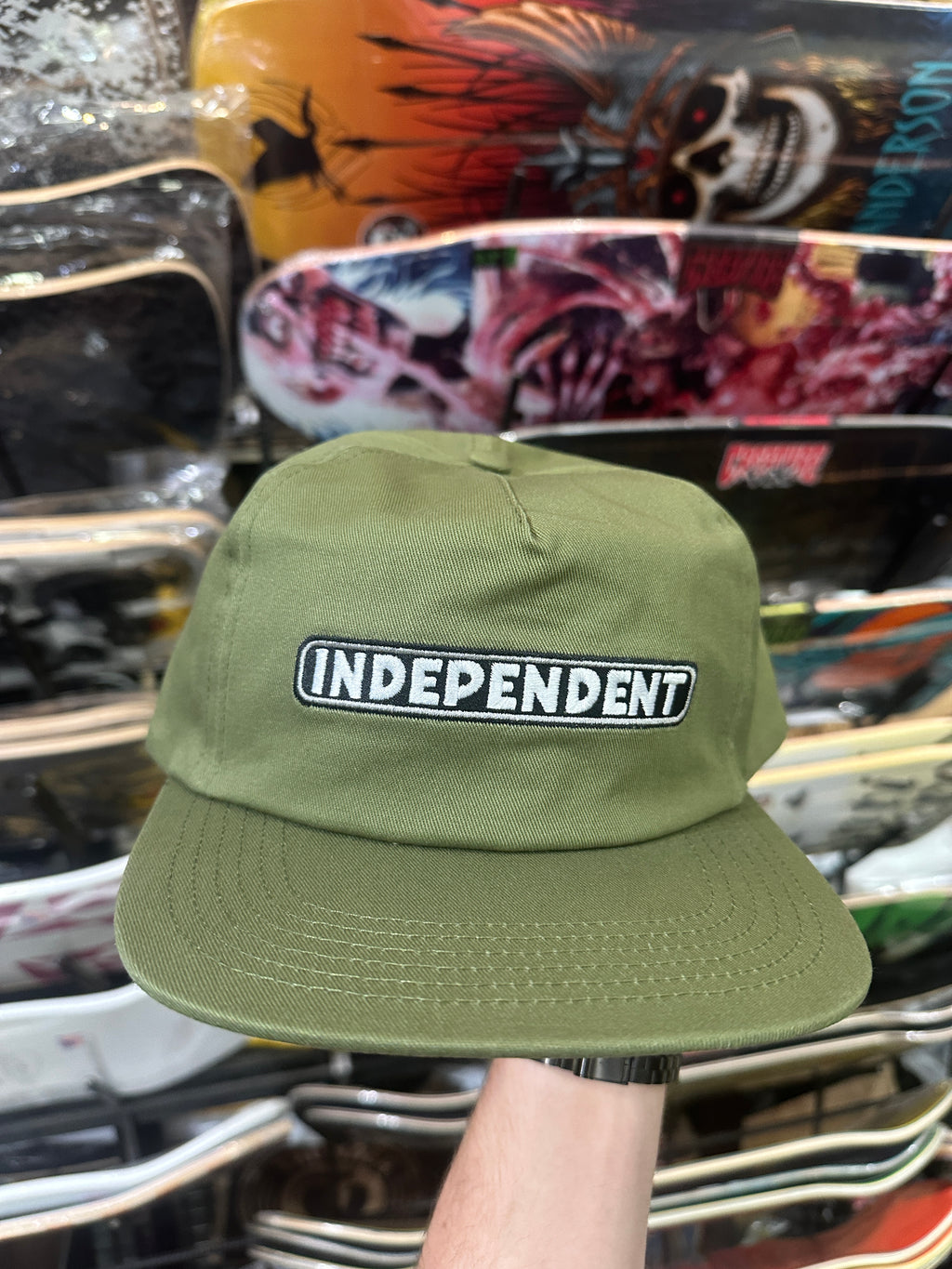 Independent: Bar Logo Snapback Independent Hat