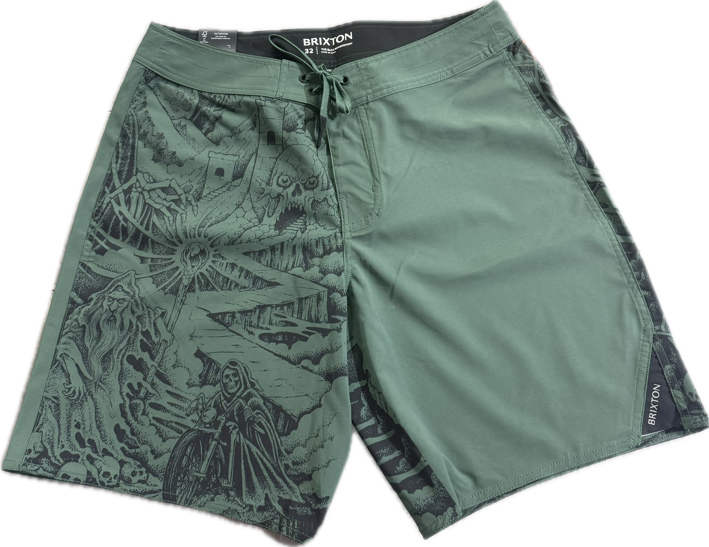 Brixton: Blitz Boardshort 19" - Primary Green