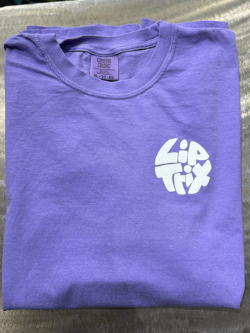 Lip Trix Shop Tee - Circle Logo (Purple)