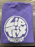Lip Trix Shop Tee - Circle Logo (Purple)