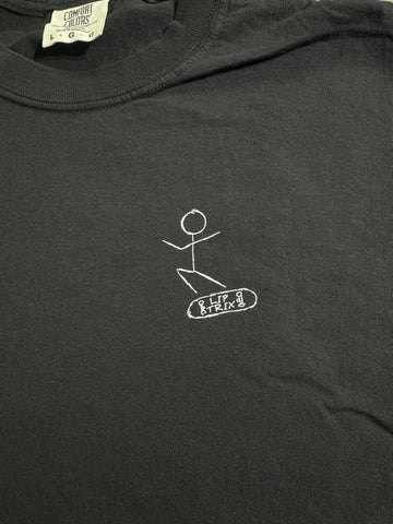 Lip Trix Shop Tee - Stick Figure - Black (Comfort Color)