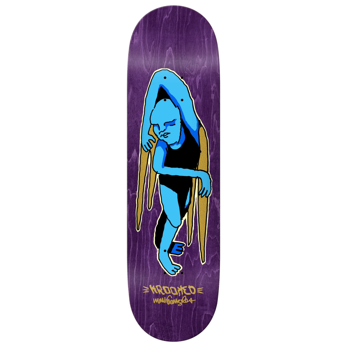Krooked Skateboards: 9" Gonz Lay Lying