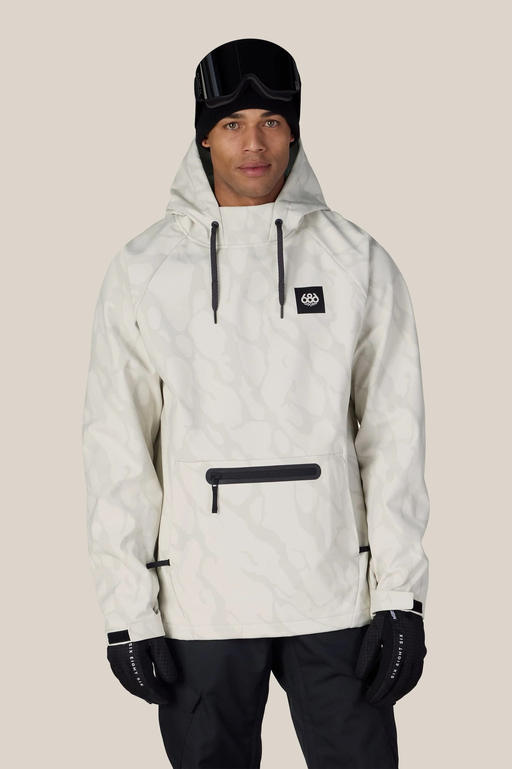 686: Men's Hyperchromic Waterproof Hoody - Limestone
