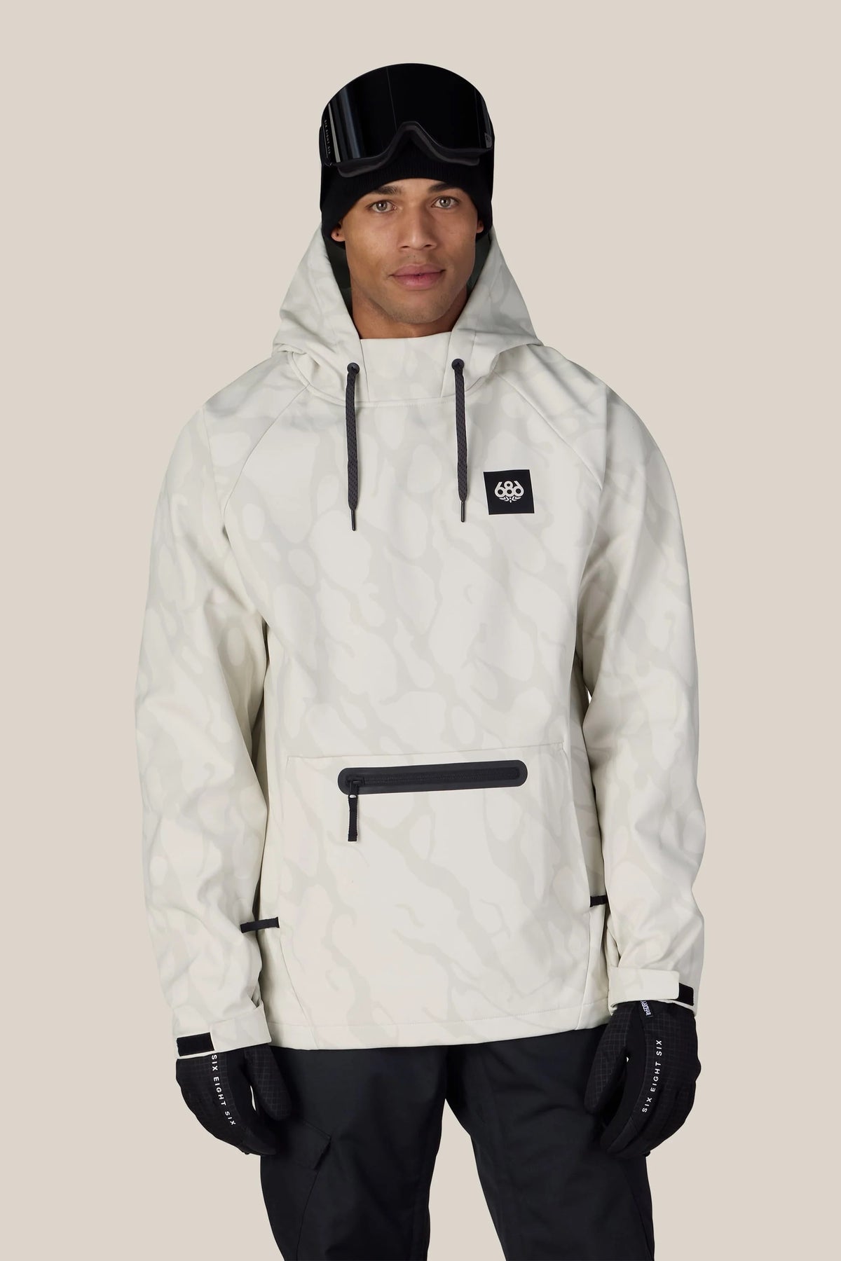 686: Men's Hyperchromic Waterproof Hoody - Limestone