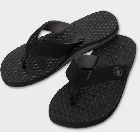 Volcom Eco Recliner 2 Sandals - Black Grey