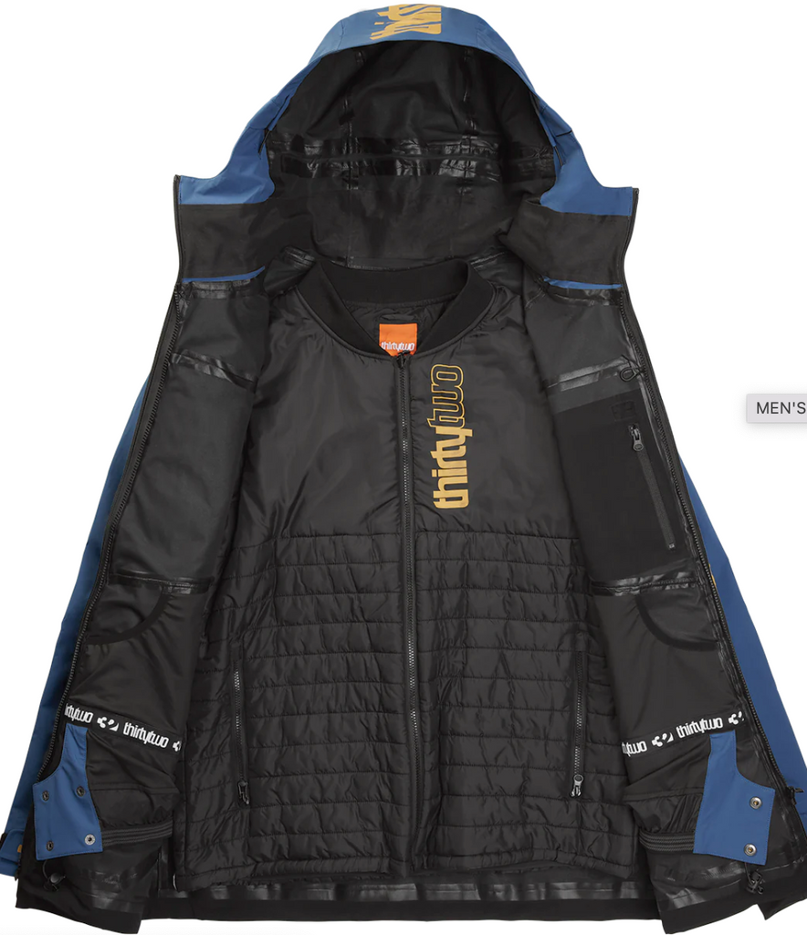 ThirtyTwo: TM-3 Men's Jacket - Blue Black – Lip Trix Boardshop ThirtyTwo: TM-3 Men's Jacket - Blue Black – Lip Trix Boardshop