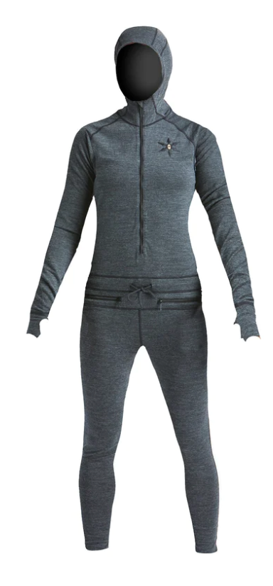 AirBlaster: Women's Merino Wool Ninja Suit - Black 2024