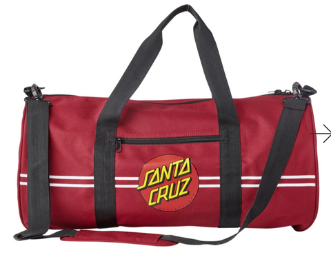 Santa Cruz Classic Dot Duffle Bag - Cardinal