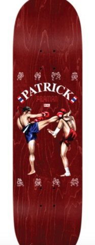 Real Skateboards: Skateboards Patrick Praman Muay Thai Skateboard Deck - 8.5" x 32"