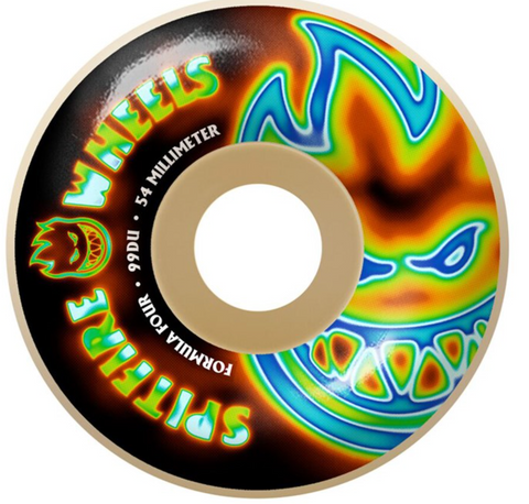 Spitfire Formula Four 99d Bighead Radioactive Skateboard Wheels-54mm