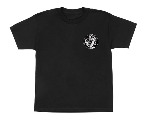 Santa Cruz: Hand Dot Santa Cruz Youth T-Shirt (Black)