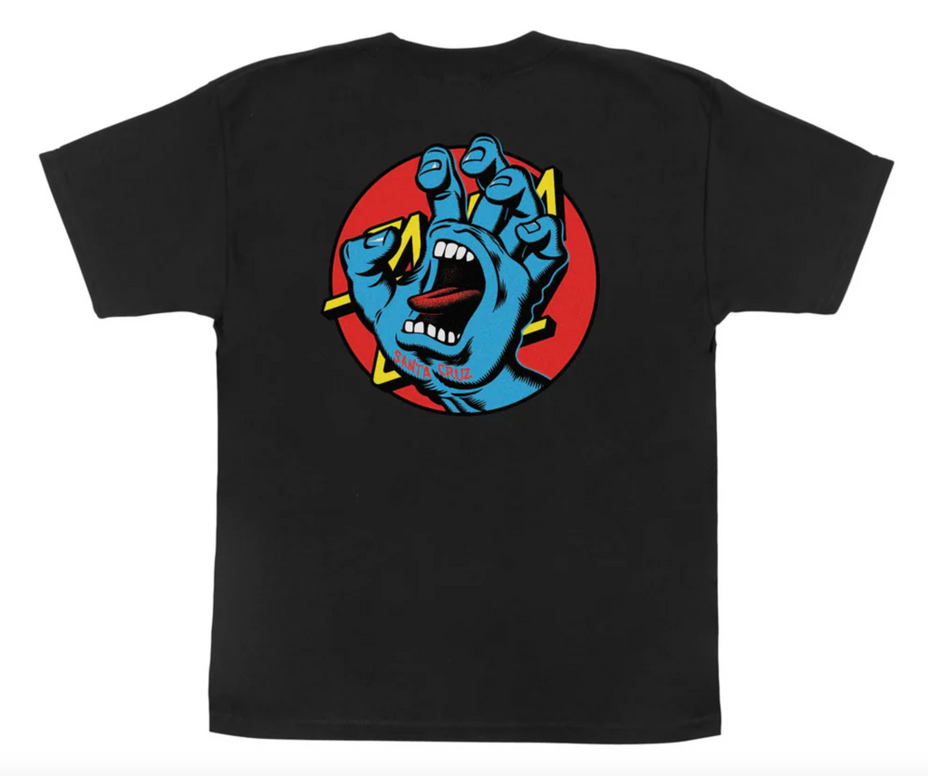 Santa Cruz: Hand Dot Santa Cruz Youth T-Shirt (Black)