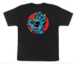 Santa Cruz: Hand Dot Santa Cruz Youth T-Shirt (Black)