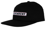 Independent: Bar Logo Snapback Independent Hat