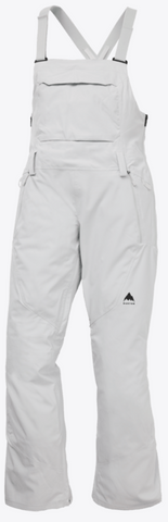 Burton: Womens Reserve Stretch Bib 25/26 - Gray Cloud