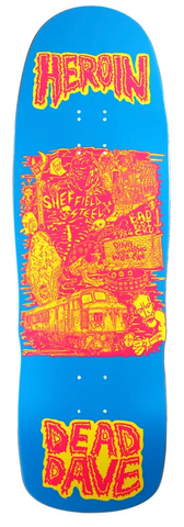 Heroin Skateboards: Dead Dave Allegory Of Fear 10.1 Deck
