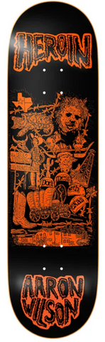 Heroin Skateboards: Aaron Wilson Allegory of Fear Deck 8.75