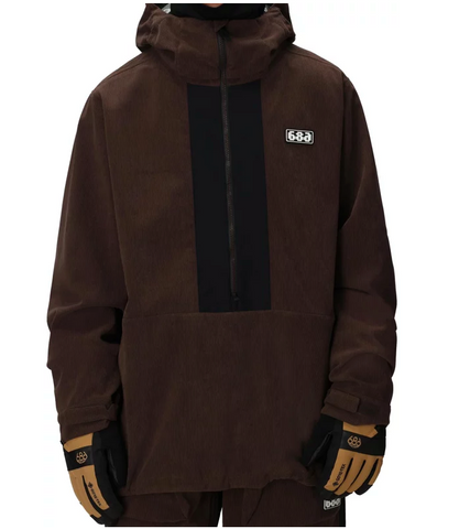 686: MENS GHOST ANORAK - Brown Corduroy