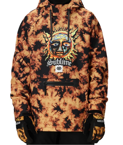 686: Waterproof Hoody 2026 - Sublime Orange Tie Dye