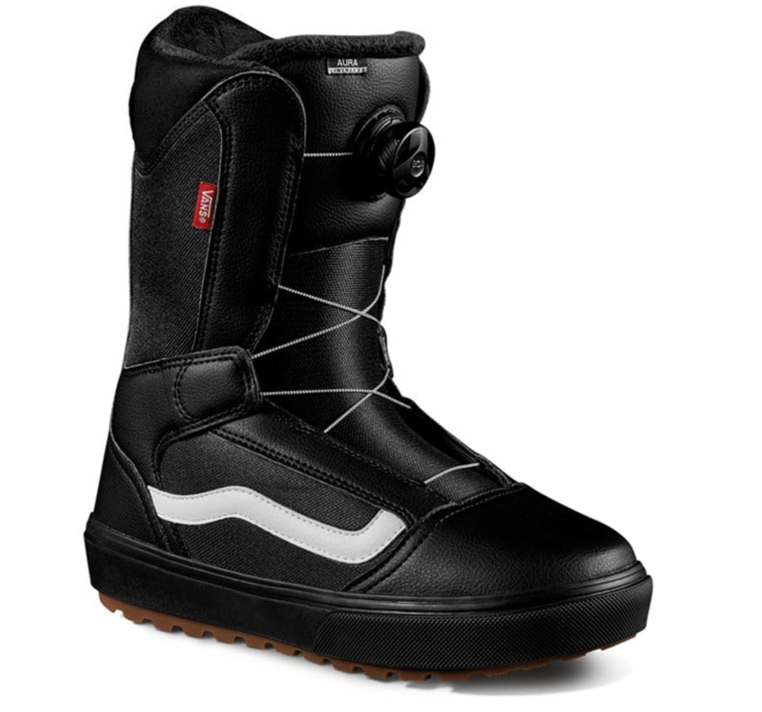 Vans Snowboard Boots: Aura Linerless - Black/Gum 2026