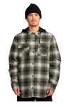 Volcom Snow: Kenson Insulated Flannel Jacket - Black Green