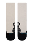 Stance Socks: Ribbed Run Light Crew - Oatmeal