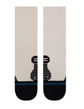 Stance Socks: Ribbed Run Light Crew - Oatmeal