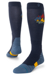 Stance Snow: Peaks Mid Wool Snow - Navy