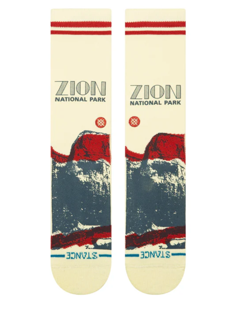 Stance Socks: Zion NP Crew - Butter