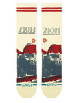 Stance Socks: Zion NP Crew - Butter