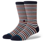 Stance Socks: Chiclets Waffle Knit Crew - Navy