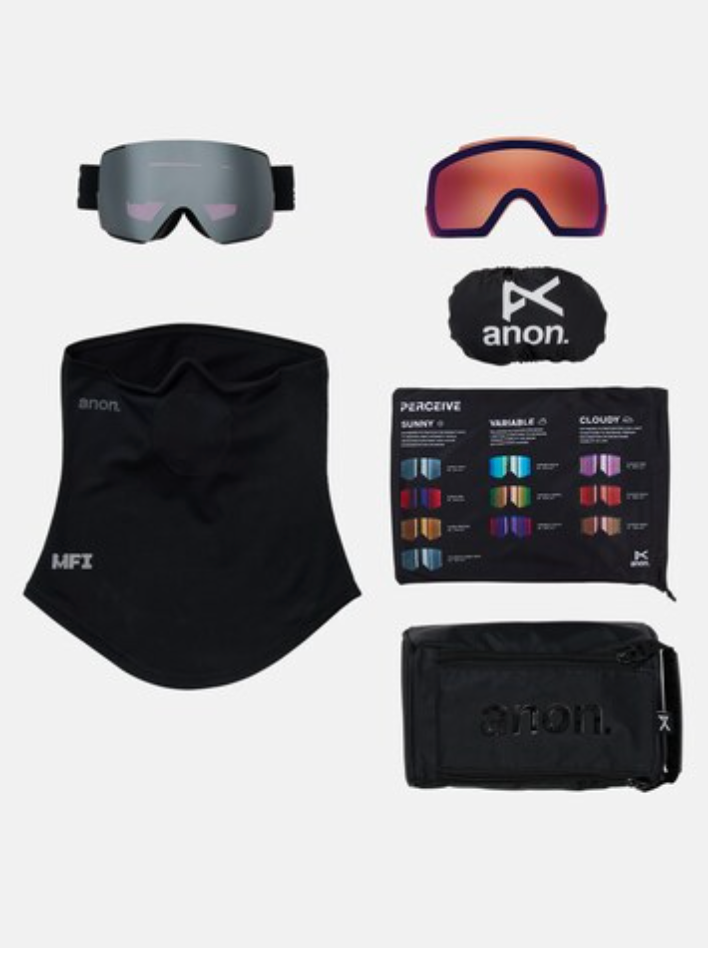 Anon Goggles: M5S Goggles + Polarized Perceive Onyx Lens 2026 - Black