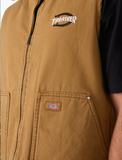 Dickies X Thrasher Reversible Vest - Brown Duck